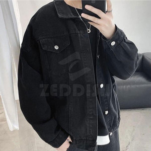 Chaqueta de invierno con logotipo personalizado para hombre, transpirable, para uso en exteriores, con cuello levantado, 100% algodón, informal, de alta calidad, servicio OEM, chaqueta vaquera - Product Image 5