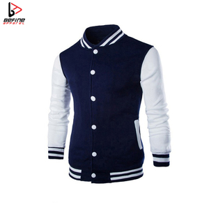 Veste universitaire en laine de haute qualité pour hommes avec logo personnalisé College Streetwear Grande taille Winter Baseball Letter Design Wholesale - Product Image 4
