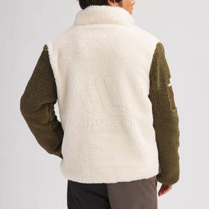 Men <b>Sherpa</b> Fleece <b>Hoodies</b> Solid Winter Half Zip Eco-Friendly Breathable Pullover for Workout and Relaxation - Product Image 5