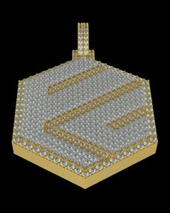 Colgante de diseño de Hip Hop de plata 925 de lujo con diamante de moissanita y bolsa de dinero helado joyería de fiesta personalizable - Product Image 2