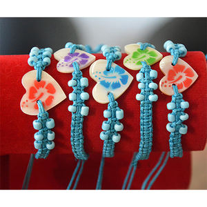 Pulsera de Conchas con Motivo de Corazón, Pulsera de Cuentas de Conchas, Moderna para Niños, Joyería de Conchas Marinas, Idea de Regalo - Product Image 3