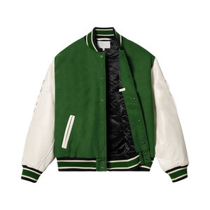 OEM especial bordado personalizado Versity Bomber chaqueta de béisbol con bolsillos para los hombres más tamaño CollegeBaseballjacket para hombres - Product Image 3