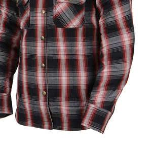 Custom Logo <b>Men</b> Motorbike Flannel Shirt / Latest Design <b>Men</b> Cotton Motorbike Flannel Shirt at Qasaab Gloves Company - Product Image 3