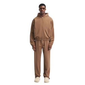 Ropa personalizada Streetwear Pantalones de chándal y sudaderas con capucha Conjunto de chándales de gran tamaño Unisex Hombres Sudadera con capucha Pantalones de chándal de peso pesado Conjunto Suelto - Product Image 3