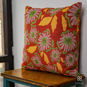 หมอนอิงผ้าแจ็คการ์ดโพลีคอตตอนมีสไตล์หรูหราปิดด้วยเชือกรูดทำมือหลากสีสำหรับบ้านโรงแรมโรงพยาบาล - Product Image 4