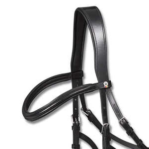 Bridon en cuir de vache de haute qualité avec rembourrage doux, bande de nez et boucles, produits de licol pour chevaux - Product Image 2