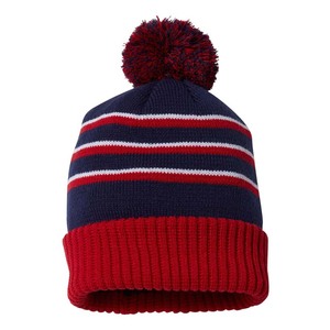 Productos de Venta caliente Gorros con pompón de invierno Gorros unisex Parche bordado Gorros negros Gorros - Product Image 5