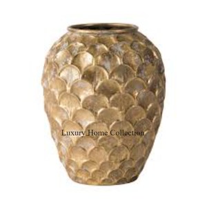 Home Decor Brass <b>Flower</b> Vase Gold Color and Enameled <b>Sticker</b> Applied on Bottom Ready to Dispatch Plant Pots and Planters Supplie - Product Image 2