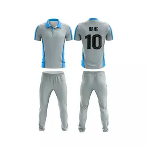 Uniforme personalizado de design de cricket kit, uniforme de design de equipe de cricket/uniforme de treinamento de equipe