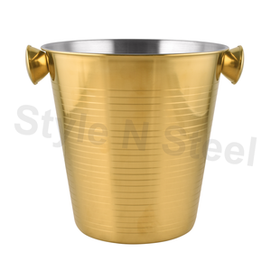 ถังแช่ไวน์สแตนเลสสองชั้นขายดี ผลิตในอินเดีย พร้อมหูหิ้ว - Product Image 3