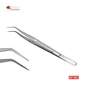 Meriam Dressing Tweezer Pliers 6" Serrated Regular Tip Examination Tooth Cleaning and Inspection Dental Surgical Instruments Set - Product Image 2