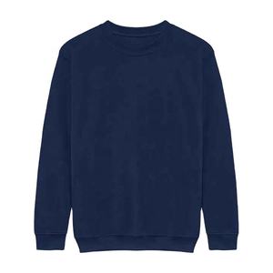Vente en gros de nouveaux sweatshirts à capuche à col ras du cou 100% coton pour hommes bleu marine - Product Image 1