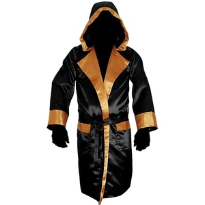Bata de Boxeo de Algodón 100% de Alta Calidad con Diseño Nuevo 2025, Transpirable, con Capucha, Cómoda, Color Personalizado, Logotipo Personalizado, para Lucha Libre - Product Image 6
