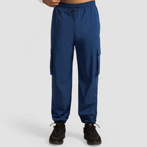 Pantalon homme Cloud Fit, coupe droite, 100% coton, pantalon de travail avec fermetures éclair, taille XL, couleur bleu GS, design tendance - Product Image 2