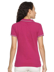 Diseño Simple 2025 para mujer Slim Fit para Polo Golf Shirt 100% algodón poliéster transpirable tejido sólido patrón estilo Casual - Product Image 4