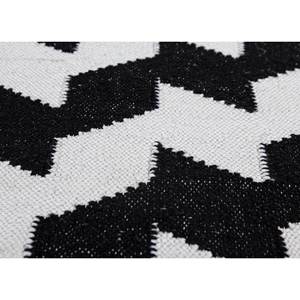 พรมขนสัตว์ทอแบนสีเทาดำ Alhambra รุ่น ADWP-13071 ลายเชฟรอนแบบนามธรรม พรมปูพื้นห้องโถงรูปสี่เหลี่ยมผืนผ้าสำหรับปูพื้นบ้าน - Product Image 3