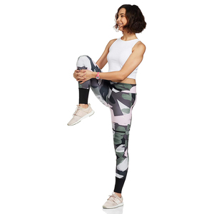 Legging de sport sans couture pour femme, design personnalisé, taille haute, confortable, pantalon de yoga avec design sublimé - Product Image 4