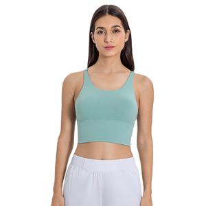 Brassière de yoga rembourrée pour femme, débardeur court, gilet de sport léger et respirant, brassière de sport réversible pour la gym et le yoga - Product Image 2