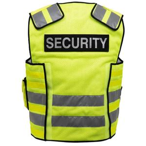 Logo personnalisé Gilet de sécurité industrielle pour travaux de construction Gilet réfléchissant haute visibilité avec poches - Product Image 2