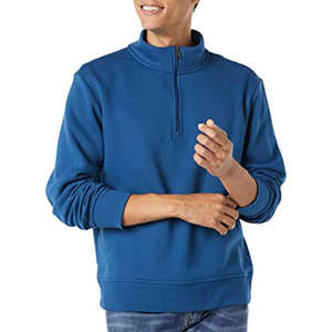 Winter 2025 <b>Men</b> Clothing Wholesale Embroidered 1/4 Quarter <b>Zip</b> Pullover High Quality Plus Size <b>Men's</b> <b>Sweatshirts</b> - Product Image 2