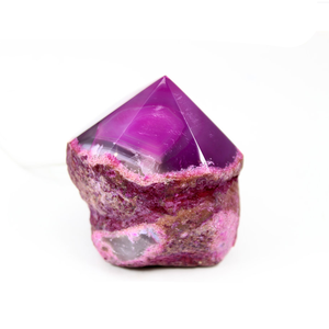 Base de corte de punta de ónix rosa de alta calidad, punto de cristal curativo, belleza natural, decoración perfecta para el hogar o la oficina, mayorista maestro - Product Image 3