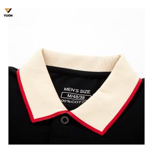 Wholesale 2025 <b>Men's</b> Custom Cotton <b>Striped</b> Polo <b>Shirt</b> <b>Long</b> <b>Sleeve</b> T-<b>Shirt</b> Short <b>Sleeve</b> <b>Shirt</b> for <b>Men</b> High Quality Cotton <b>Striped</b> - Product Image 4