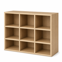 Étagère à vin modulaire en bois moderne, meuble de rangement en cube pour salon, bureau à domicile, hôtel