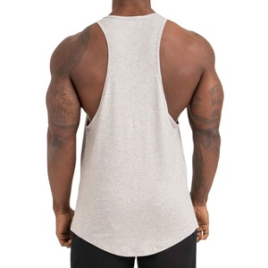Camiseta sin mangas de punto sin costuras para hombre, chaleco de fitness de verano, logotipo personalizado, color sólido, camiseta de entrenamiento, ajuste holgado extragrande, venta al por mayor - Product Image 6