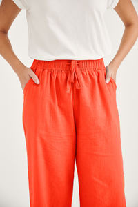 2023 unisexe élastique Logo décoré respirant été pantalons de survêtement à la mode large jambe pantalon pour un usage quotidien Top vente pour le printemps - Product Image 5