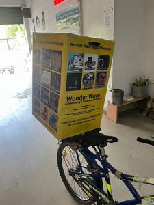 Caja de ciclo de publicidad móvil con sonido de luces y batería de respaldo de 8 horas, perfecta para marcas callejeras y promociones - Product Image 5