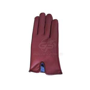 Guantes de cuero informales transpirables con pantalla táctil y dedos completos, guantes cálidos de invierno a la moda para hombre - Product Image 5