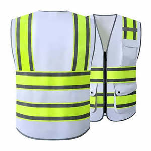 Gilet de sécurité unisexe fabriqué en usine, léger, haute visibilité, couleur et logo personnalisés, gilet de travail de haute qualité - Product Image 2