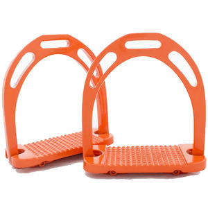 Estribos articulados de acero inoxidable fundido personalizados con estribos de seguridad ocular compensados para principiantes hechos en Pakistán - Product Image 6