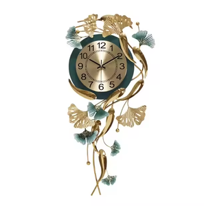 Kim loại thạch anh treo đồng hồ treo tường với nghệ thuật Deco thiết kế cho phòng khách hiện đại trang trí bởi azora ngành công nghiệp - Product Image 4