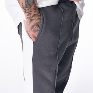 Pantalones de chándal unisex personalizados, tela de felpa francesa de peso pesado, Joggers de alta calidad, fabricante de ropa de calle OEM. - Product Image 2