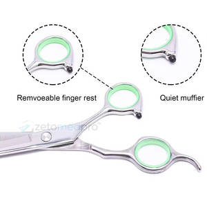 Tijeras de Peluquería Profesionales Curvas de Acero Inoxidable, Tijeras para Cortar Cabello, Tijeras de Peluquería Profesionales Curvas - Product Image 6