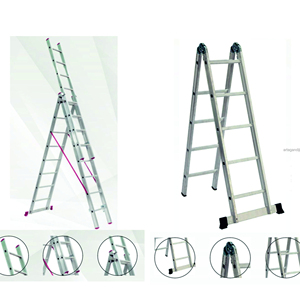 Escalera telescópica de aluminio más vendida – Escalera plegable tipo A, máxima resistencia industrial, duradera, segura, ligera - Product Image 2