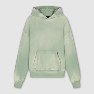 Custom Vintage Wash Heavyweight <b>Hoodie</b> Men's 100% Cotton Oversize Drop Shoulder Streetwear Blank <b>Hoodie</b> for Men - Product Image 6