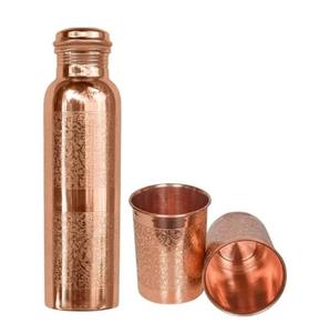 Frasco de cobre con logotipo personalizado de 650 ML, tradición antigua a la hidratación moderna, botella de cobre con flujo de agua potable directa - Product Image 6