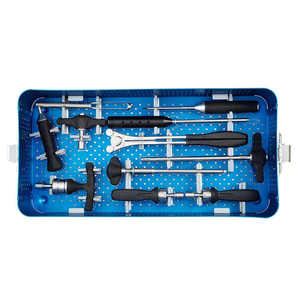 Ensemble d'instruments de chirurgie orthopédique de la colonne vertébrale en acier inoxydable, manuel et à alimentation électrique, kits de neurochirurgie par SurgiRight Instrument - Product Image 2