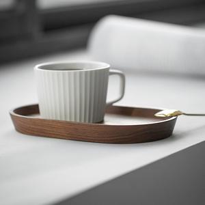 Ensemble de plateaux ovales en bois pour servir du thé et des gâteaux restauration plateaux naturels en bois dur personnalisation accepter - Product Image 6
