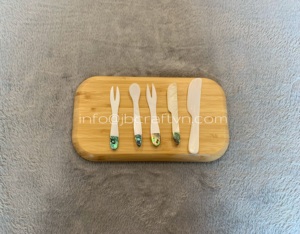 Ensemble de cuillère en nacre, cuillère à caviar, couteau, fourchette taille 10cm fait à la main Vietnam vente en gros - Product Image 2