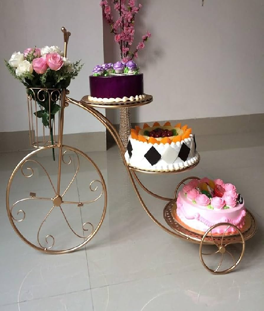 Best Selling Wholesale Bicycle Cake Stands Elegant Dessert Displays