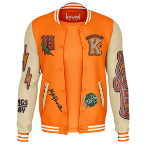 2025 nueva chaqueta personalizada de manga larga bordada Streetwear Letterman Varsity para hombres - Product Image 1