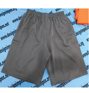 กางเกงซอฟต์บอลไมโครไฟเบอร์แบบมีเชือกรูด,กางเกงขาสั้นมีกระเป๋าใส่โทรศัพท์มือถือสำหรับผู้ชาย - Product Image 4