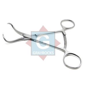 Pinzas de Reducción Ósea de Acero Inoxidable de 8 Pulgadas, Manuales, con Doble Trinquete Largo y Puntas Curvas Anguladas, Abrazaderas de Bloqueo, para Uso en la Escuela de Medicina - Product Image 3