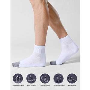 Chaussettes en coton populaires avec logo personnalisé, design à rayures, personnalisées et très vendues, chaussettes de lutte et de sport pour hommes - Product Image 2