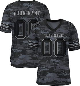 Camisetas tácticas de fútbol americano Diseño inspirado en el ejército Tela de alto rendimiento Logotipos personalizados y pedidos a granel disponibles - Product Image 1