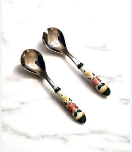 Juego de Cubiertos de Acero Inoxidable de Alta Calidad con Mangos de Silicona, Estilo Real, Apto para Lavavajillas, para Fiestas - Product Image 2