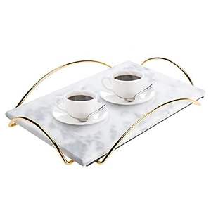 Bandeja de Mármol Minimalista, Perfecta para Diseño de Interiores Moderno, Estética Limpia y Decoración Funcional - Product Image 1